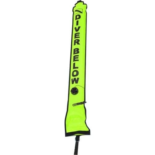 115cm Scuba Diving Surface Marker Buoy Signal Tube Sausage SMB Gear for Underwater Diving Snorkeling