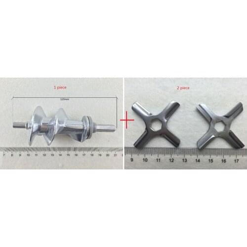 3 piece Free shipping Meat Grinder Screw and blades Mincer Auger MS-0695960 SS-989843 for Moulinex meat grinder parts