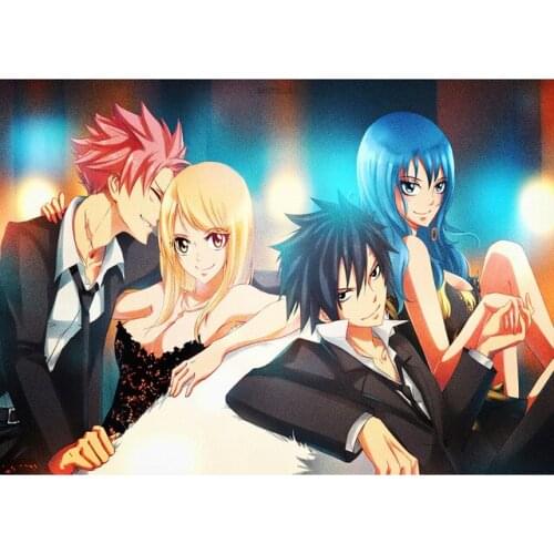 5D DIY Diamond Painting Fairy Tail Art Full Round Drill Animation Embroidery Mosaic Cross Stitch Kits Craft Wall Home Decoration