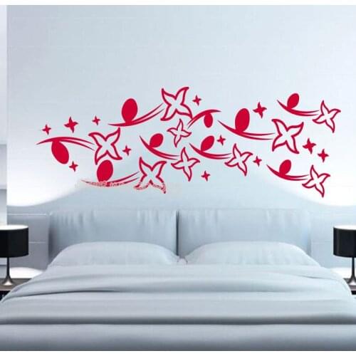 Abstract Floral Light Flow Wall Decal Home Decor Living Room Nontoxic Art Stickers Flowers Removable Decor Quality EA476