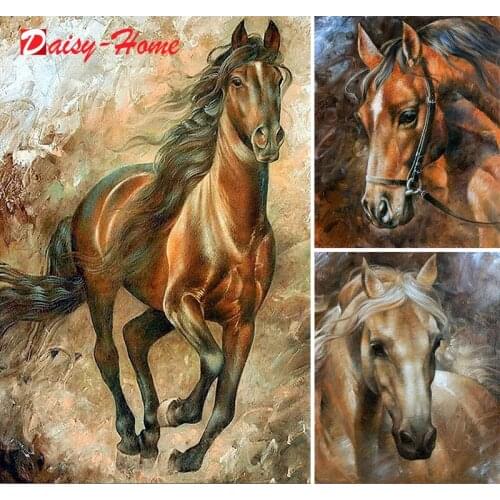Diamond Embroidery Anmial Cross Stitch DIY Diamond Painting Horse Diamond Mosaic Rhinestones Home Decor