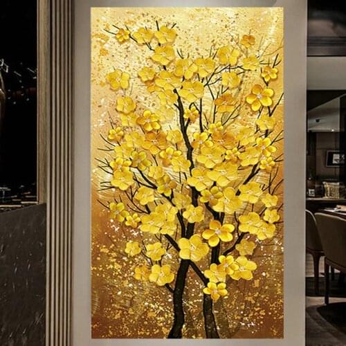 Diy diamond painting Chinese vertical version money tree cross stitch crystal painting diamond mosaic square round embroidery