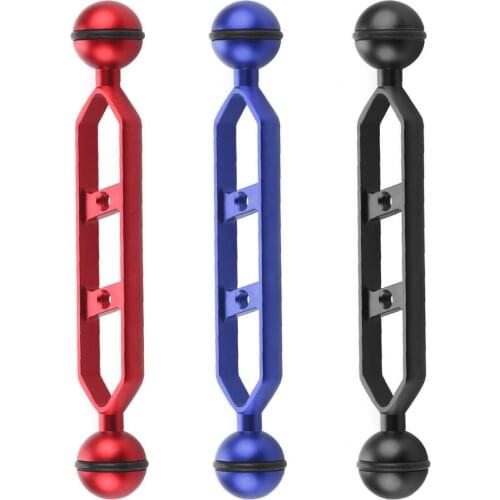 7 inch Aluminum Diving Photography Equipment Dual Ball Joint Arm Camera Mount for Underwater for Go pro Action Camera Accessory