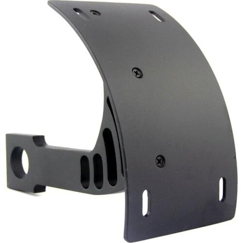 Black Curved Side Mount License Plate Bracket For Kawasaki Ninja ZX6R/7R/9R/14R