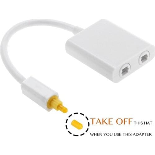 Digitale SPDIF Optical Audio Splitter 2 Weg Toslink Splitter Adapter 1 eingang 2 Ausgang SPDIF Optische Kabel Splitter Hub für C