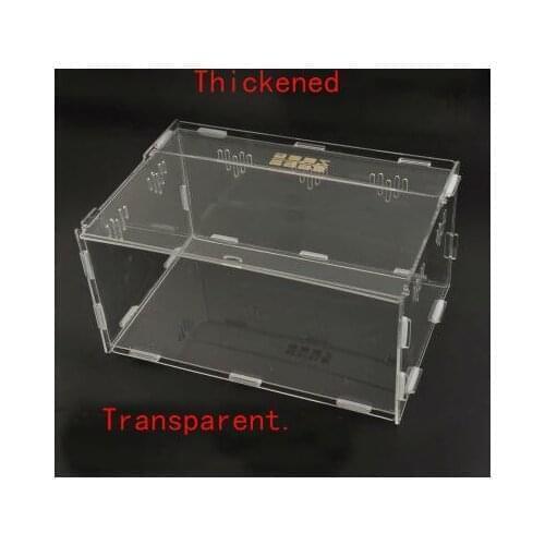 Aquarium Landscape decoration Amphibian Hermit crab live pet breeding cylinder Ultra white transparent advanced thickening acryl