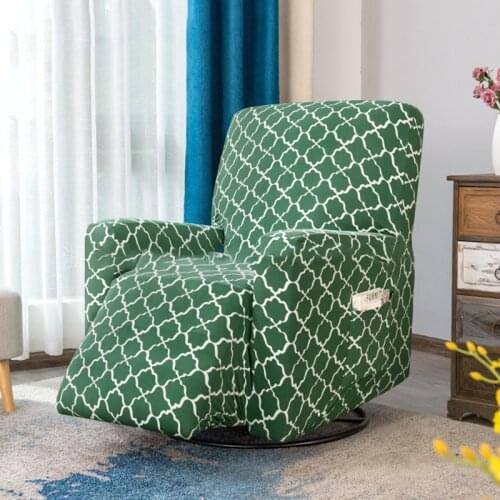 Printing Stretch Elastic Recliner Sofa Cover Non-slip Removable and Washable Electric Armchair Cover Recliner Chair Slipcover