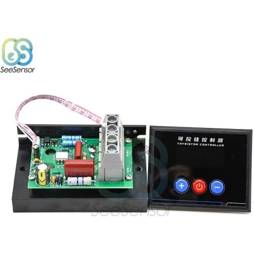 AC 220V 10KW 10000W SCR Digital Control Electronic Voltage Regulator Speed Control Dimmer Thermostat Thyristor Controller