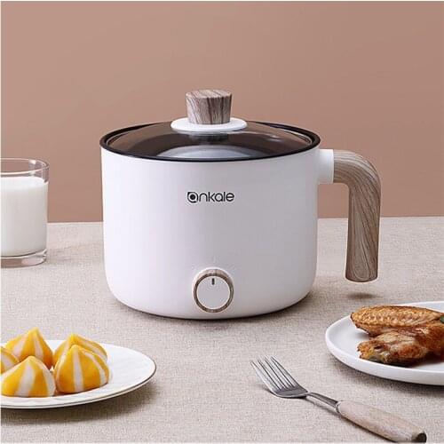Household Non-Stick Fry Cooker 1.5L Electric Multi Cooking Pot 220V Desktop Mini Hot Pot 660W 3 Gears Fast Heating Skillet