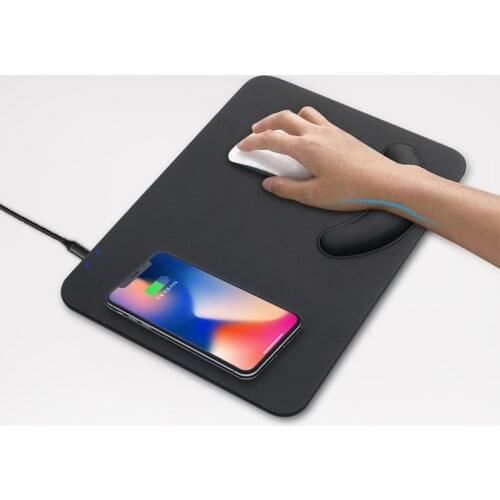 PAD Qi Wireless Fast Charging Mouse Pad Gamer Mat With Wristband for iPhone X iPhone 8 Galaxy S8 S9 Plus Samsung Note 8 9
