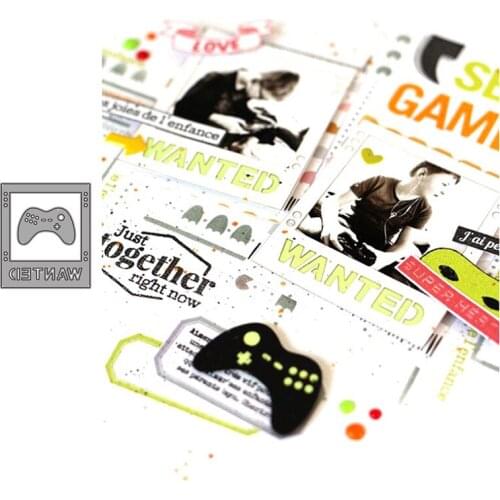 Game Handle Model Cutting Dies Stamps Die Scrapbooking Mold Cut Childrens Handmade Tools DIY Craft Decoration Metal Cutting Die