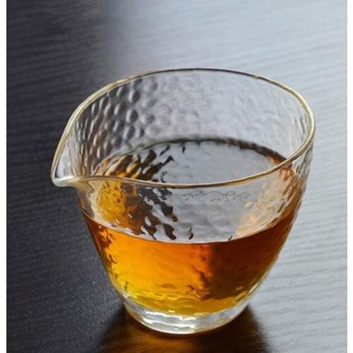 2pcs Hammer-shaped male cup Japanese style hand-blown hammer-shaped glass fair cup male cup uniform cup crystal male cup