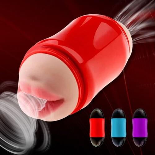 Male Masturbator Dual Channel Mouth Vagina Manual Massage Training Masturbation Cup Soft Tongue Oral Sex Toys for Men sex shop