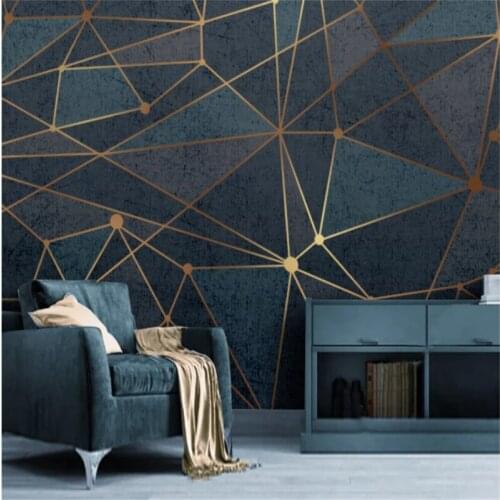 Custom Mural Wallpaper Creative Geometric Lines Modern Minimalist Abstract Background Wall Painting