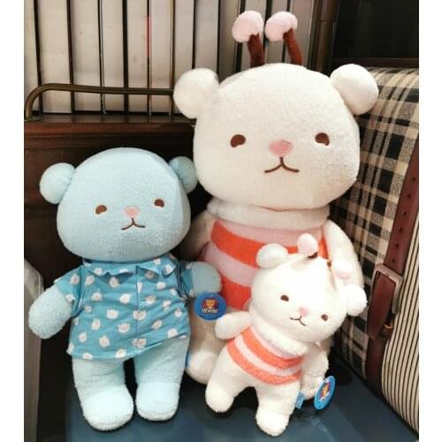 New Comfortable baby plush bear toy Bees dress up baby bear Couple bear doll for children birthday present Christmas gifts