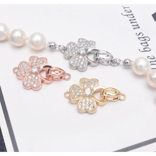 Wholesale DIY Natural Stones Beads Jewelry Making Accessories Silver/Gold/Rose Gold Metal Connector Clasps Findings