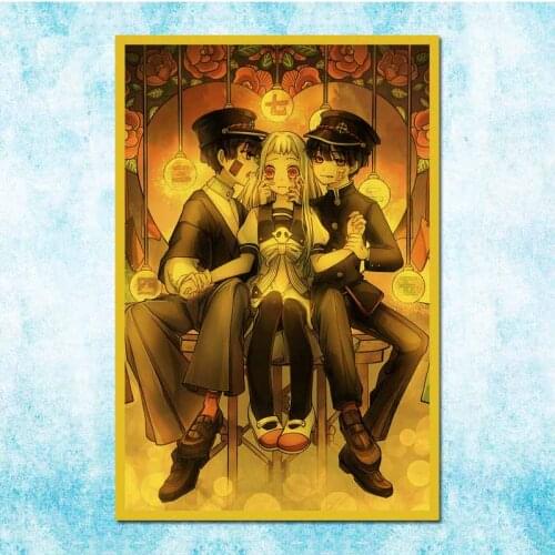 Retro Japanese Anime Poster Ground Bondage Boy Hanako-Kun Vintage Family Room Art Wall Decoration-020