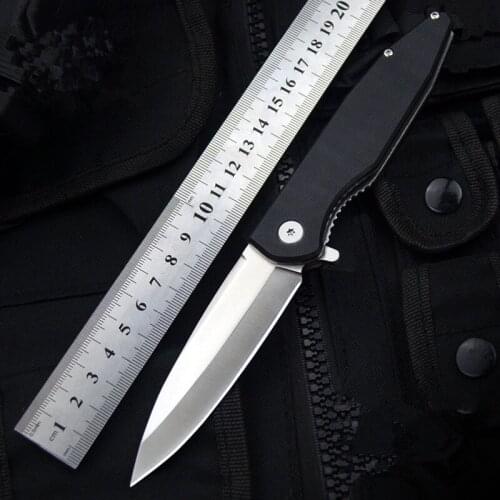 G10 Outdoor Camping Survival Folding Knife High Hardness Mini Knife Survival Tool Utility Knives Folding