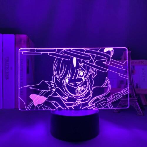 Led 3d Lamp Anime Re Zero Starting Life In Another World Nightlight for Room Decor Birthday Gift Manga Re Zero Ram Night Light