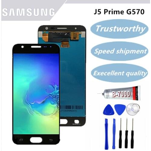 Original for Samsung Galaxy J5 Prime G570 G570F On5 2016 G5700 G571 LCD Display Touch Screen Digitizer Assembly Replacement