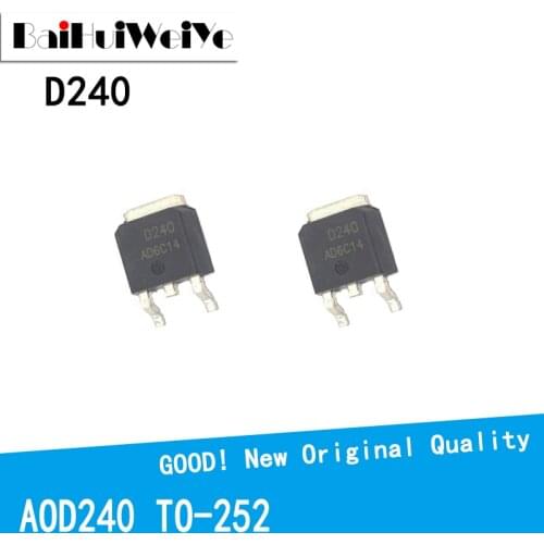 10PCS/LOT AOD240 D240 70A 40V TO-252 TO252 MOS FET New and Original IC Chipset MOSFET-N