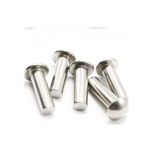 20pcs M3 stainless steel semicircular head rivet solid rivet household solids round cap decoration bolts 16mm-30mm length
