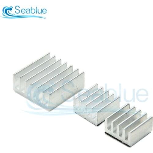 3Pcs + Adhesive For Raspberry Pi Heatsink Cooler Pure Aluminum Heat Sink Set Kit Radiator For Cooling Raspberry Pi 2 B