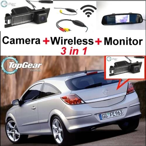 3in1 Special WiFi Camera + Wireless Receiver + Mirror Monitor Parking System For Opel Astra Corsa Meriva Tigra Vectra Zafira