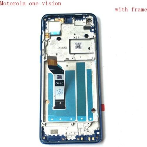 6.3" For Motorola One Vision XT1970 Xt1970-1 Lcd Screen Display Touch Glass Digitizer Assembly 1080x2520