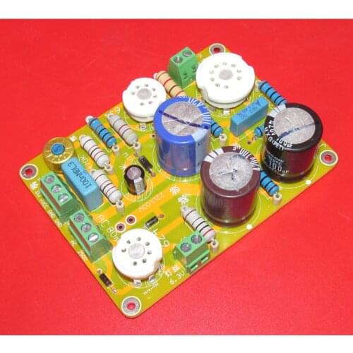 6Z4 + 6P1 + 6J1 bile rectifier bile voltage regulator adjustable power board, three-stage filtering