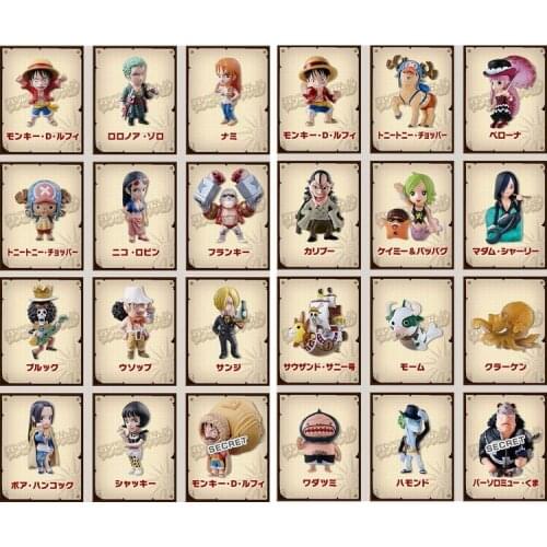 ONE PIECE CANDY TOY Monkey D. Luffy Chopper Bartholemew Kuma Perona Cow Q Version Action Figure Model Ornaments Toys