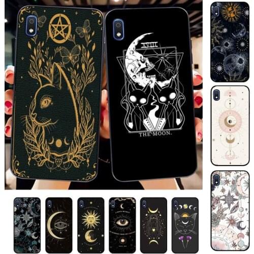 FHNBLJ Witch Moon cat Tarot Phone Case for Samsung A30s 51 71 10 70 20 40 20s 31 10s A7 A8 2018