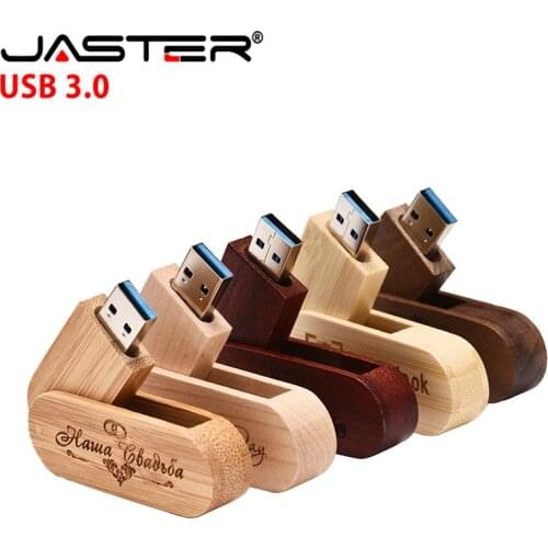 JASTER LOGO 5 colour maple Wood/Walnut wood pendrive 4gb 8gb 16gb 32gb usb3.0 usb Flash Drive gift