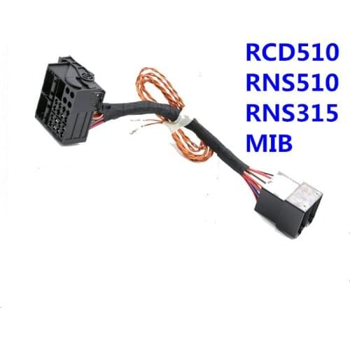 For Volkswagen modified RNS510 RNS315 RCD510 187B MIB original conversion line gateway CAN cable