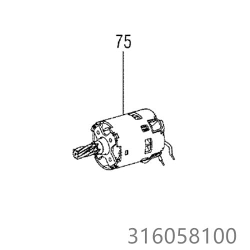 Motor for BE18LTX6 SE18LTX4000 316058100 Power Tool Accessories Electric tools part