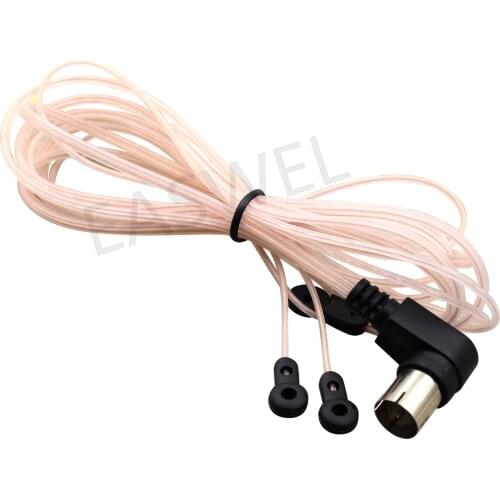 FM Antenna 75 Ohm F Type Male Plug Coax Coaxial Cable Wire Home Stereo Receiver