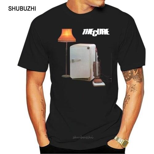 The Cure Three Imaginary Boys Album Cover Mens Black Tshirt Size S To 3Xl Homme Plus Size Tee Shirt