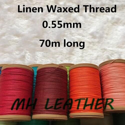 ML055 Linen Ramie Waxed Thread String for Leather Sewing Lined Waxed Thread for Leather Stitching
