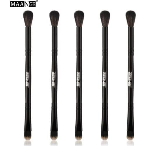 Hot Selling MAANGE Double Head Eye Shadow Makeup Brush Cosmetic Tool Gift for Women Eyeshadow Brushes Wholesale