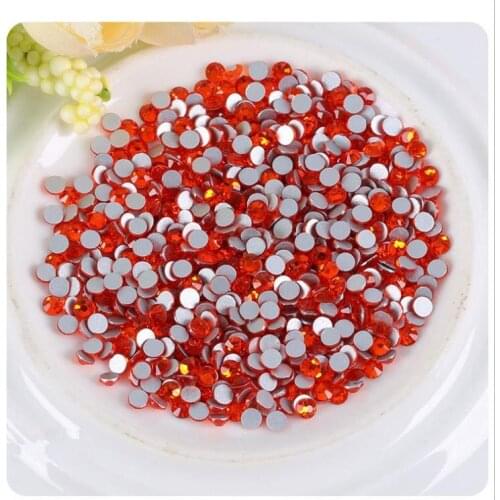 Glue on Rhinestones ss3-ss30 Hyacinth Flat Back Non HotFix Nail art Rhinestone 3D Glass Nail Art Decorations Mix Rhinestone