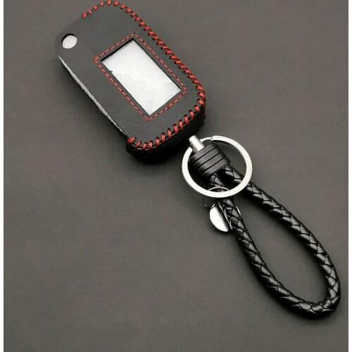 E90 Praise Leather Key Case Cover For Starline E90 Fold E60 E61 E91 4 Buttons Folding Car Flip Remote Control Protect Shell