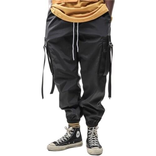 Ribbon Pants High Street Pocket 2019 New Men