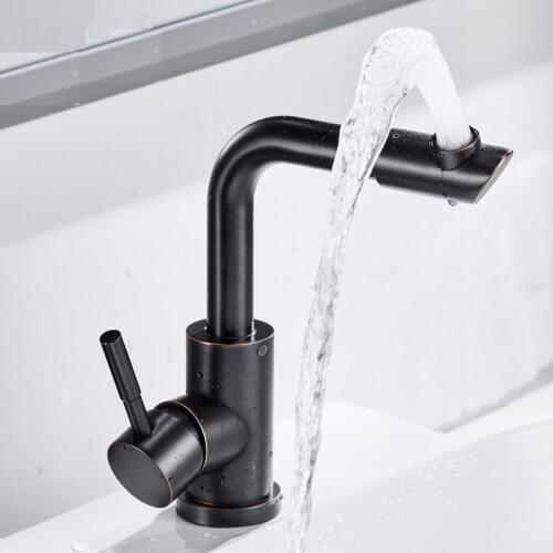 Vidric European Style ORB Brushed Stainless Steel Basin Faucet Bathroom Single Handle Washbasin Taps Mixer Bath Wash Sink Faucet