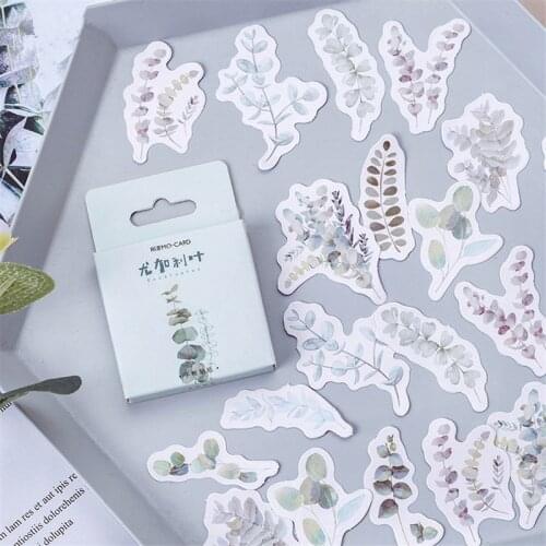 45 Pcs/lot Creative Eucalyptus Leaves Mini Paper Sticker Decoration Diy Ablum Diary Scrapbooking Label Sticker Kawaii Stationery