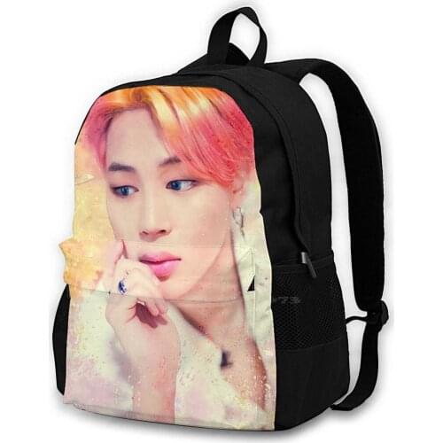 Boy With Luv Jimin Fashion Travel Laptop School Backpack Bag Boy With Luv Jimin