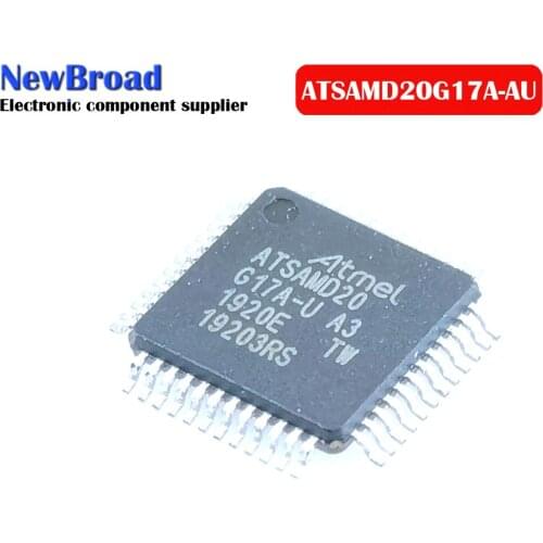 1PCS Original ATSAMD20G17A-AU TQFP48 32-bit Microcontroller MCU ATMEL Singlechip ATSAMD20G17A-AU 128KB FLASH IC