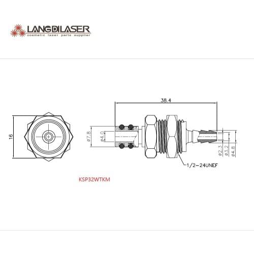 3/16 inch plastic speeding connector only the male part