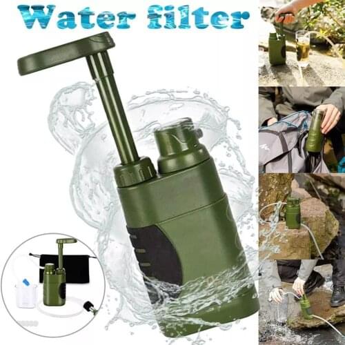 Outdoor Camping Hiking Fishing Emergency Disaster Poratable Water Filter Preparedness Survival Water Filter Filtration System
