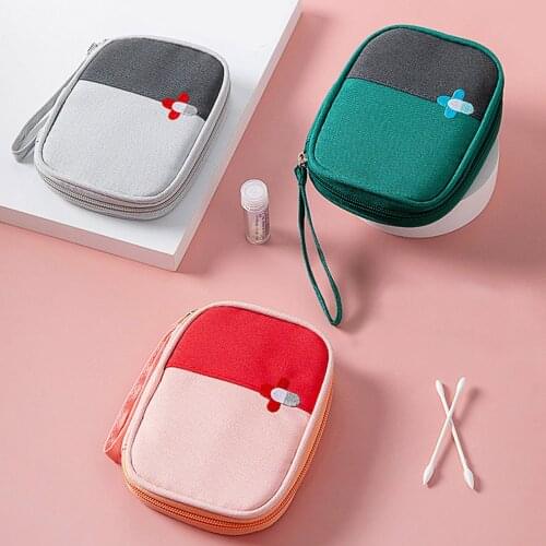 Portable First Aid-Medical Kit Travel Outdoor Camping Mini Medicine Bag Survival Medicine Storage Bag Pill Case Organizer