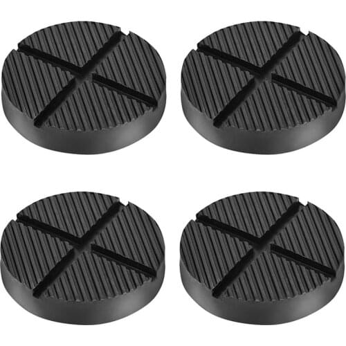 Floor Jack Rubber Pad Universal Jack Adapter Pinch Weld Side Frame Rail Protector Puck/Pad (4 Pack)